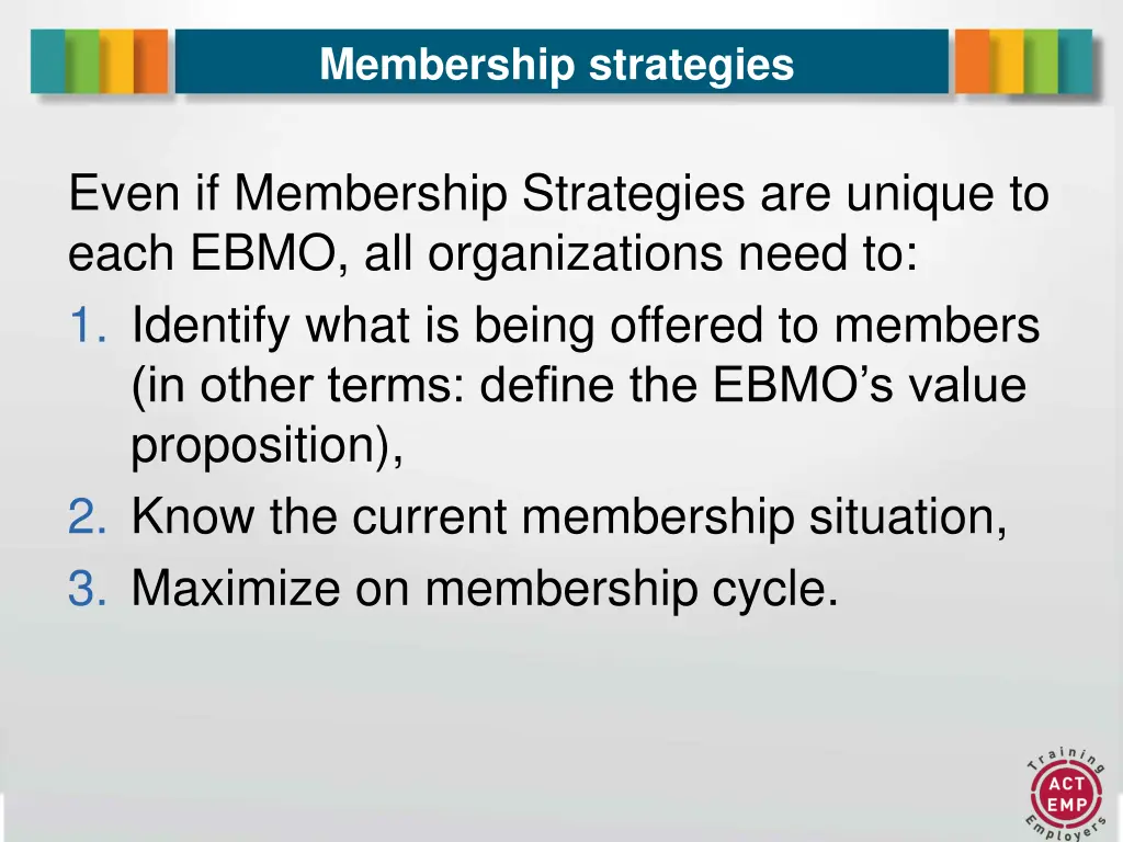 membership strategies 2