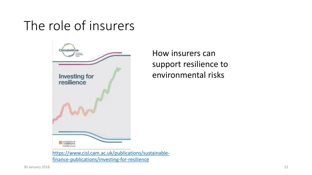 the role of insurers