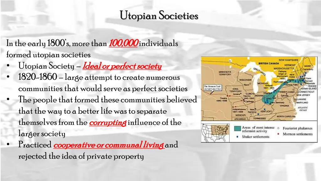 utopian societies