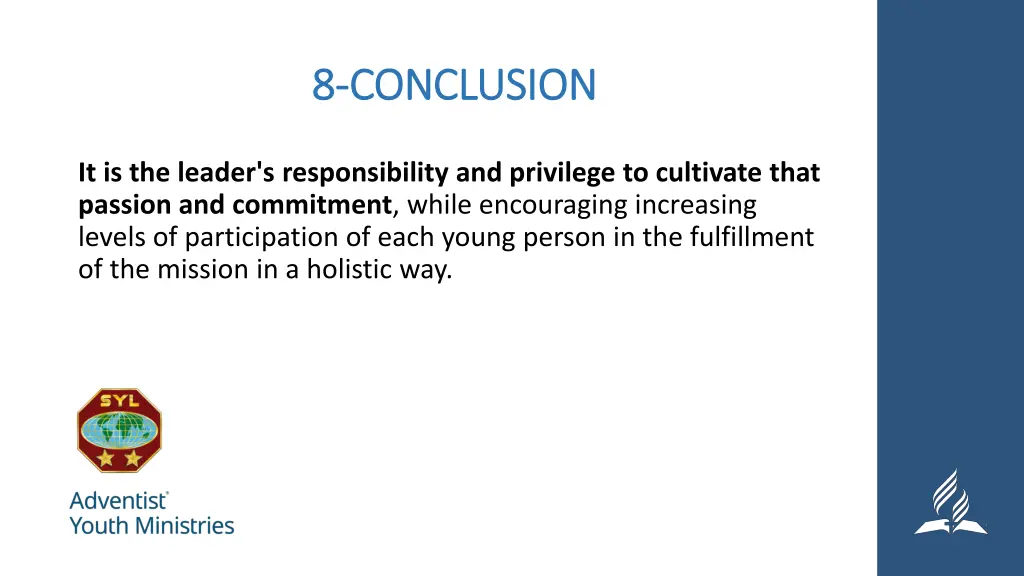 8 8 conclusion conclusion