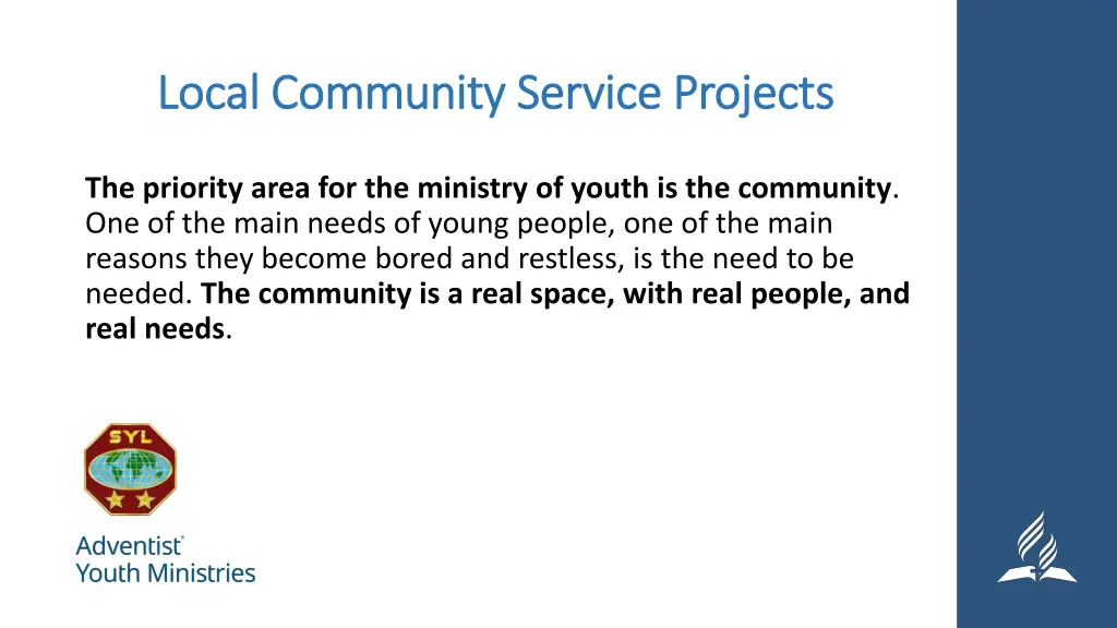 local community service projects local community