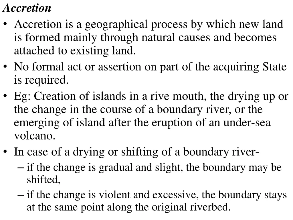 accretion accretion is a geographical process