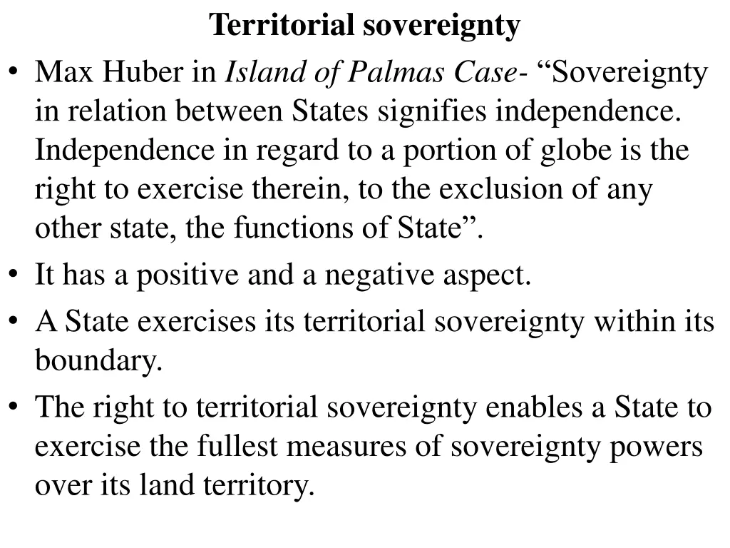 territorial sovereignty 1