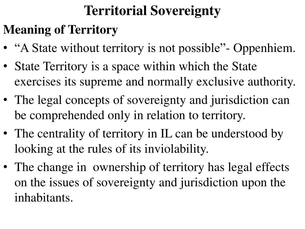 territorial sovereignty