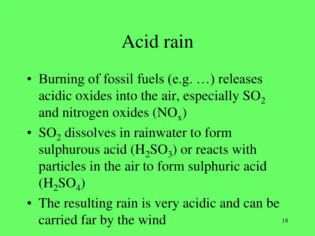 acid rain