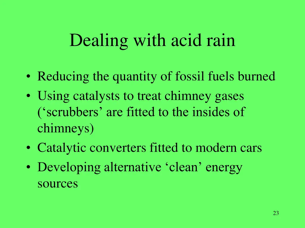 dealing with acid rain