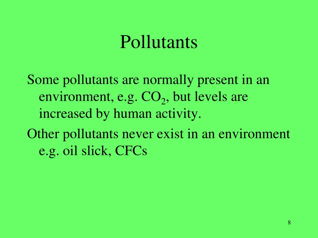 pollutants 1