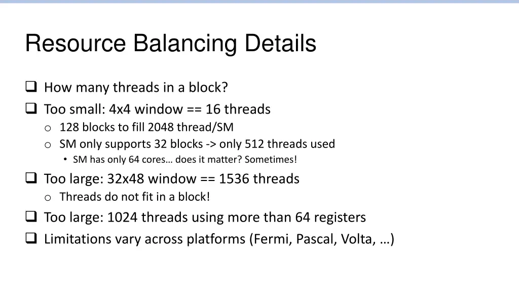 resource balancing details