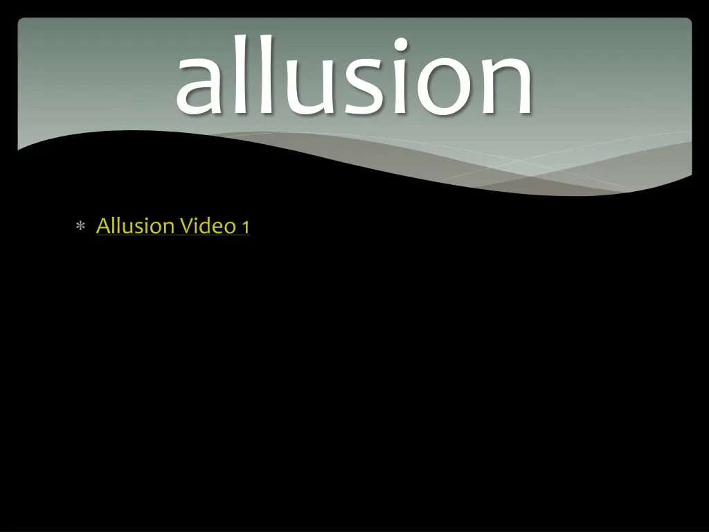 allusion 1