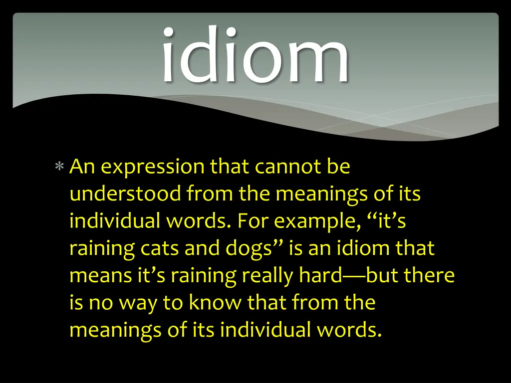 idiom