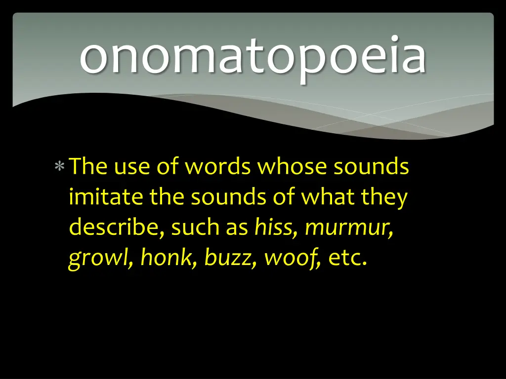 onomatopoeia