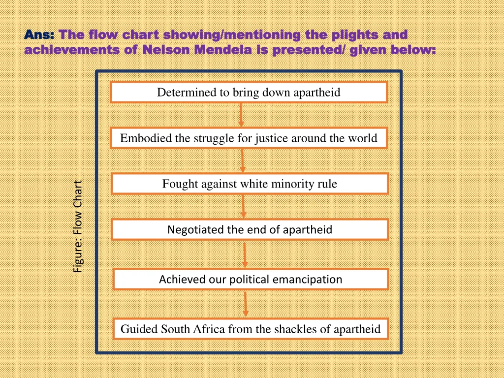 ans ans the flow chart showing mentioning