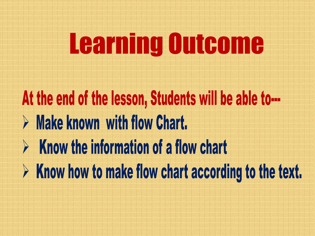 learning outcome