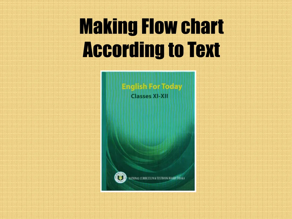 making flow chart according to text