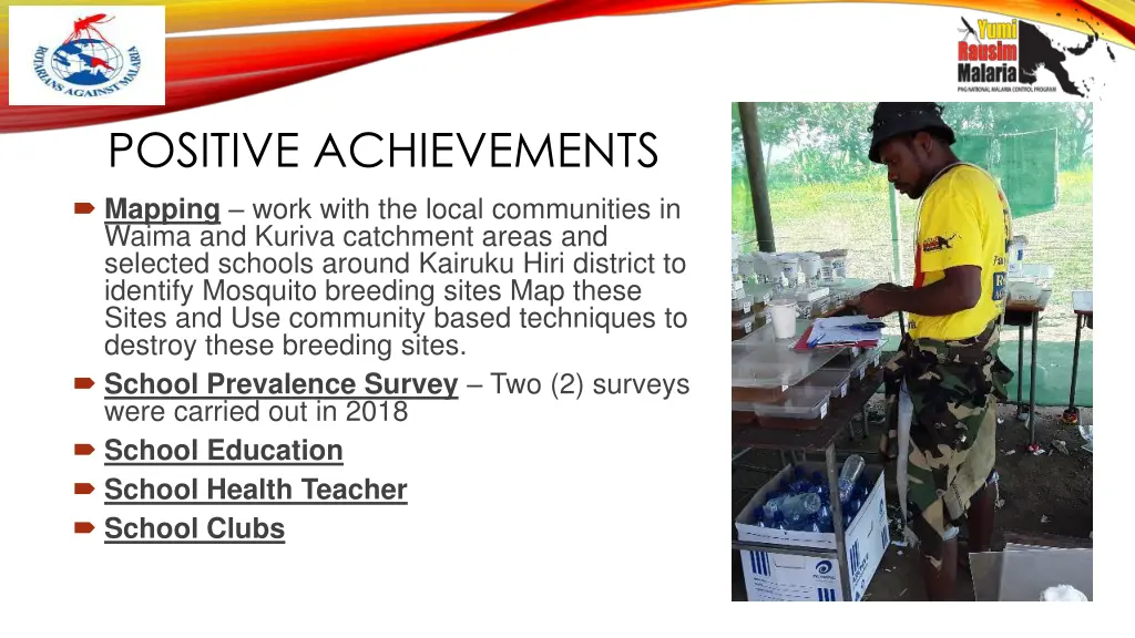 positive achievements mapping work with the local