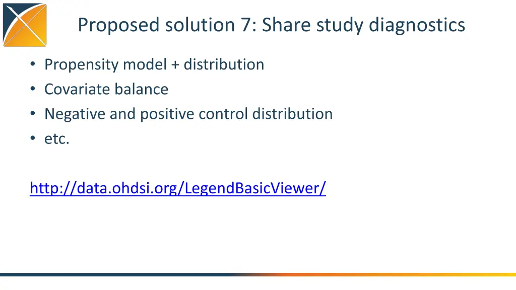 proposed solution 7 share study diagnostics