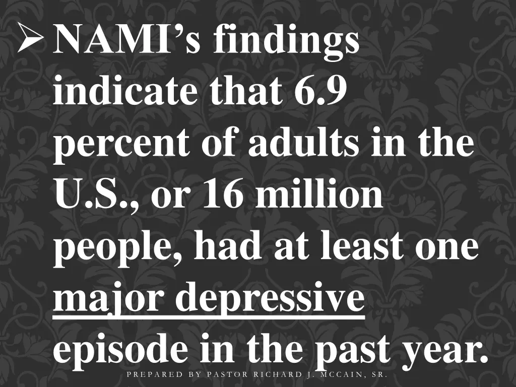 nami s findings indicate that 6 9 percent