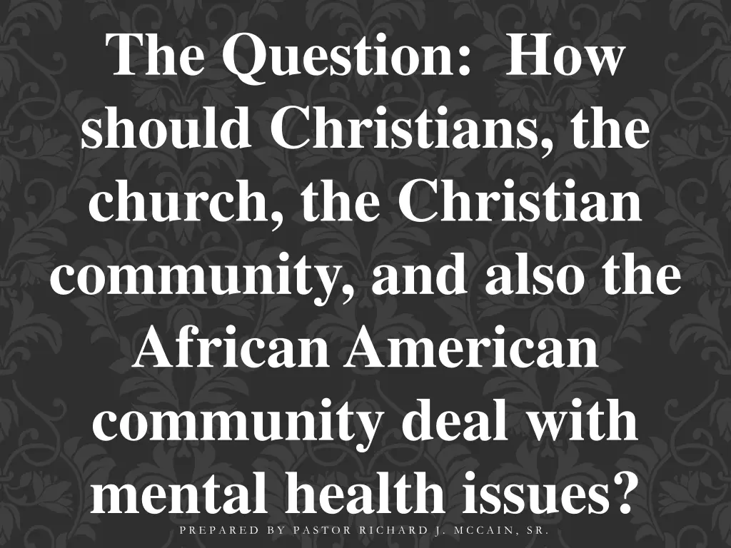 the question how should christians the church