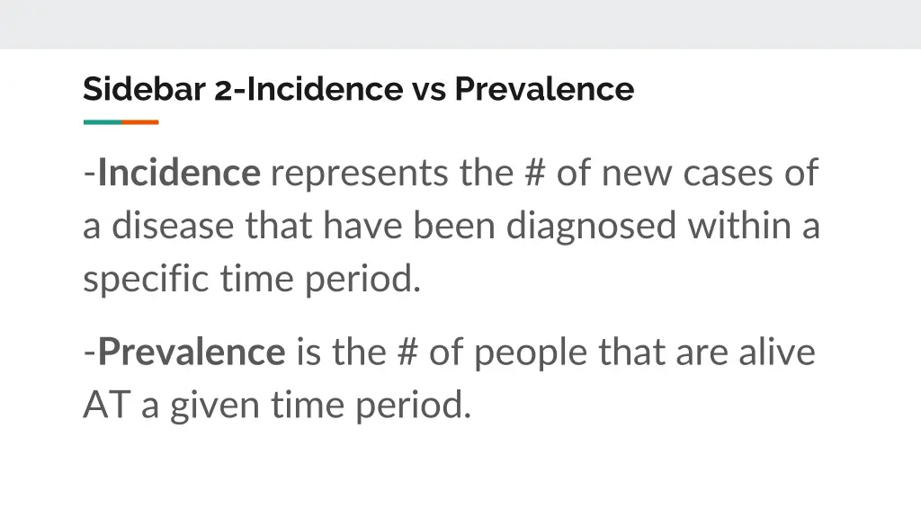 sidebar 2 incidence vs prevalence