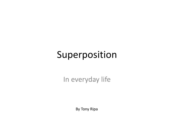 superposition