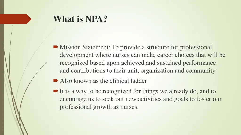 what is npa