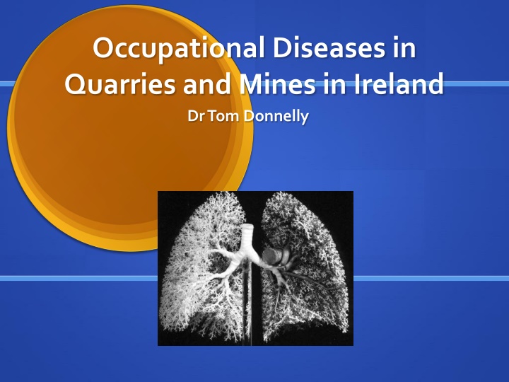 occupational diseases in quarries and mines