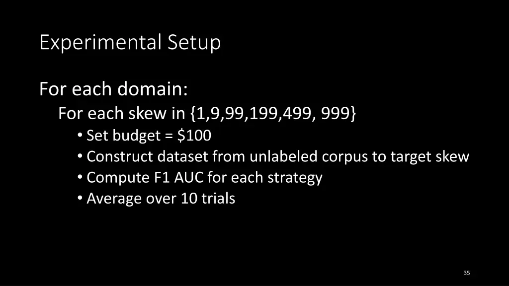 experimental setup