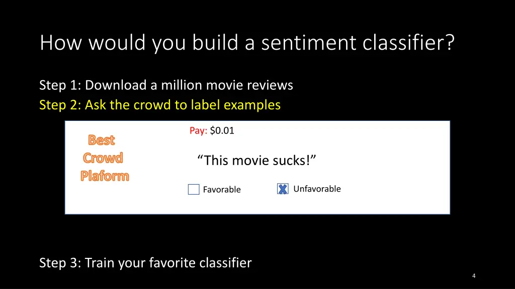 how would you build a sentiment classifier 1