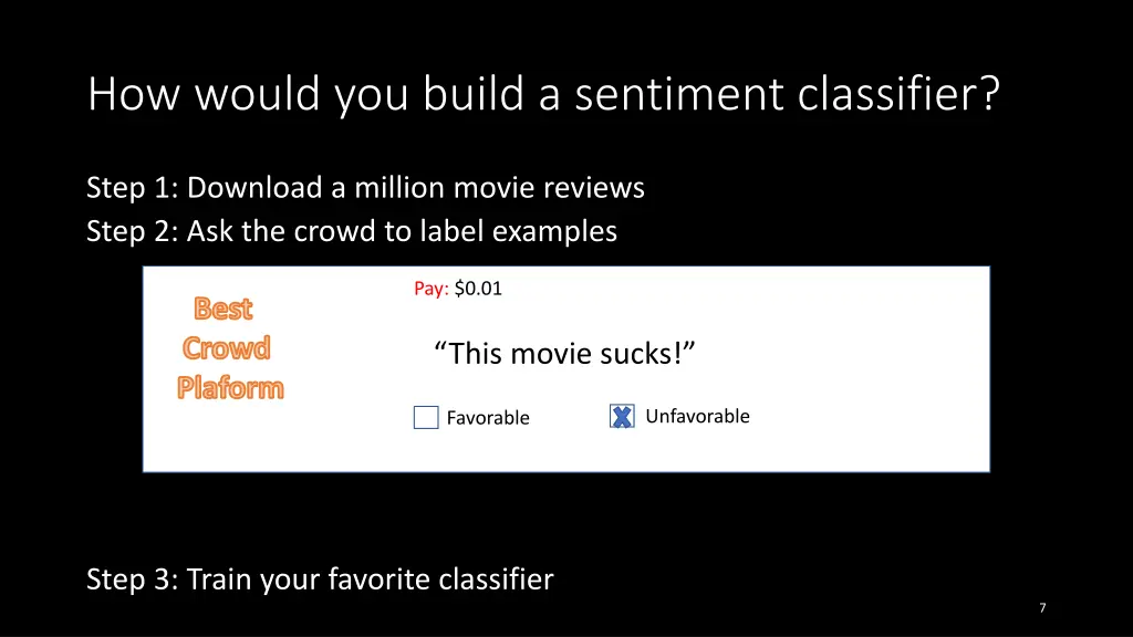 how would you build a sentiment classifier 2