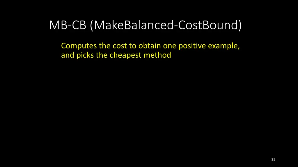 mb cb makebalanced costbound