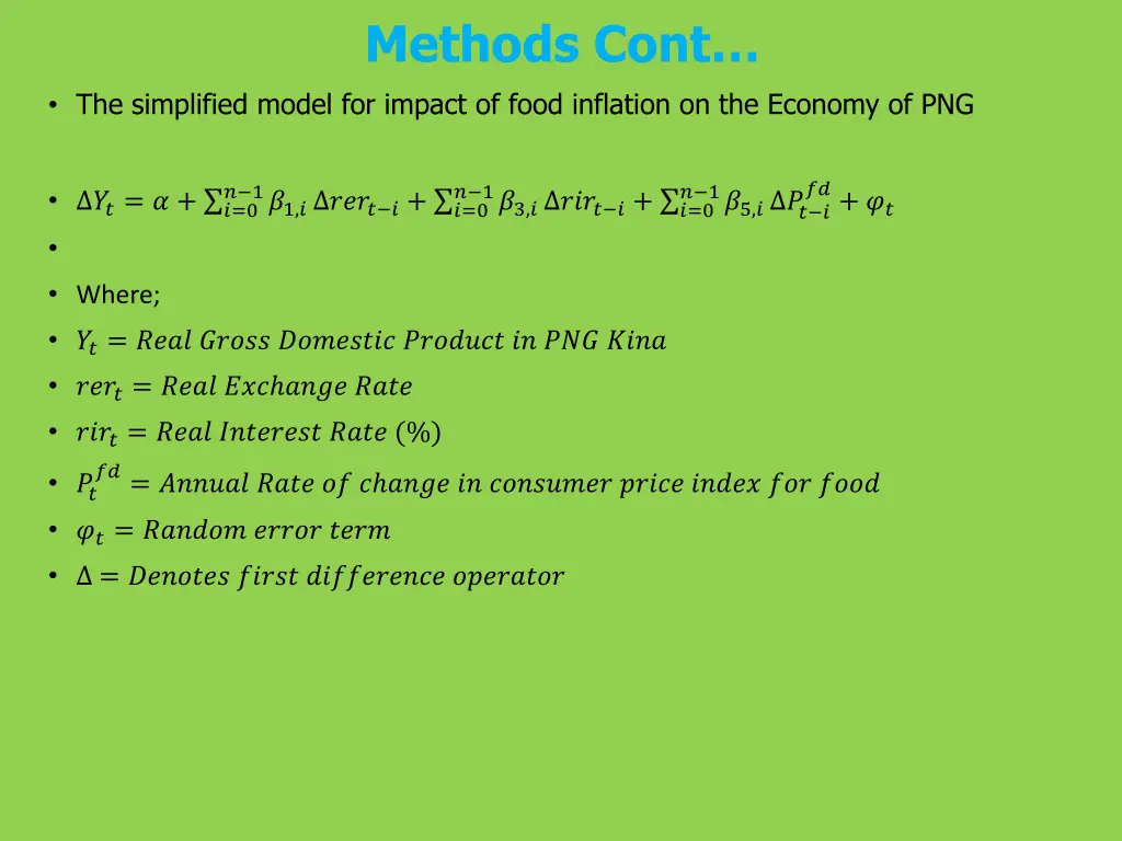 methods cont 2