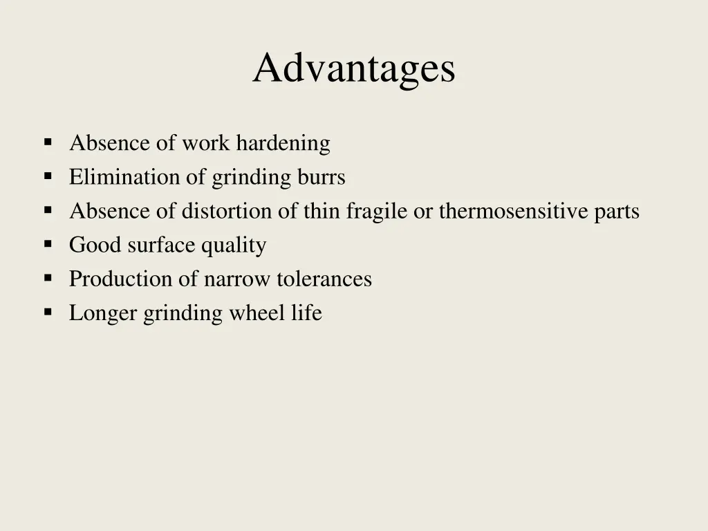 advantages