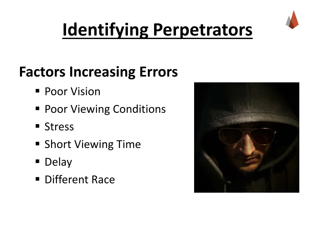 identifying perpetrators