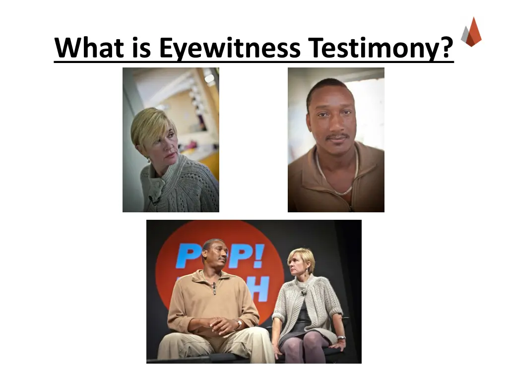 what is eyewitness testimony 1