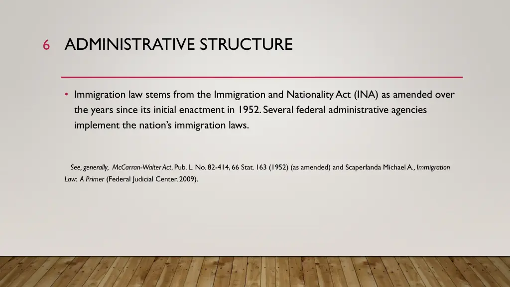 administrative structure