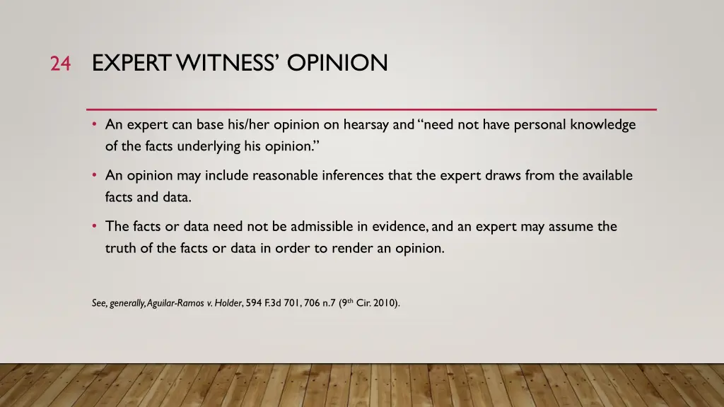 expert witness opinion