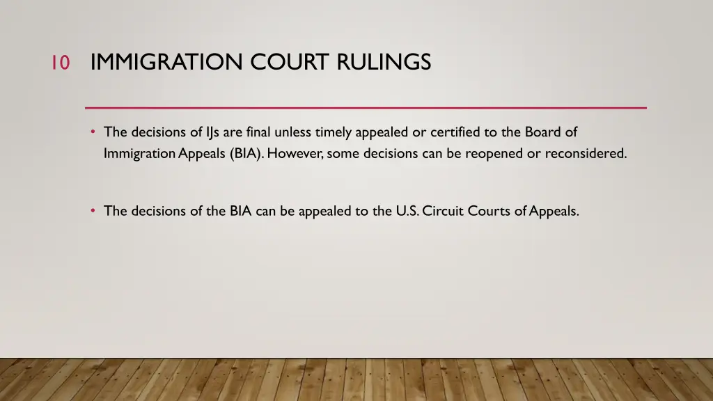 immigration court rulings