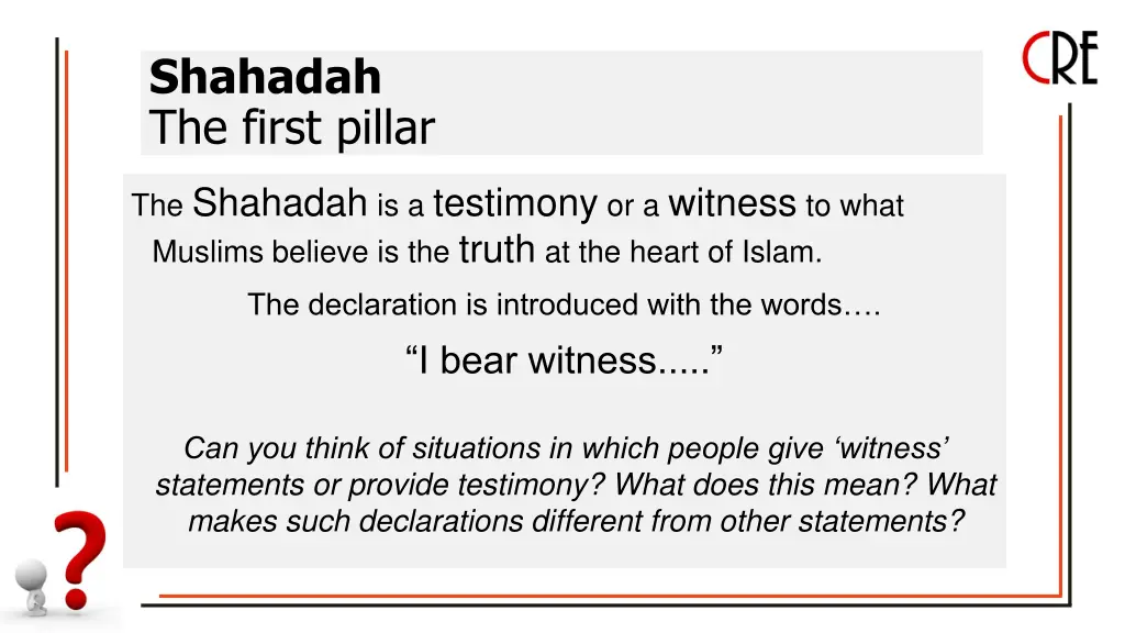 shahadah the first pillar