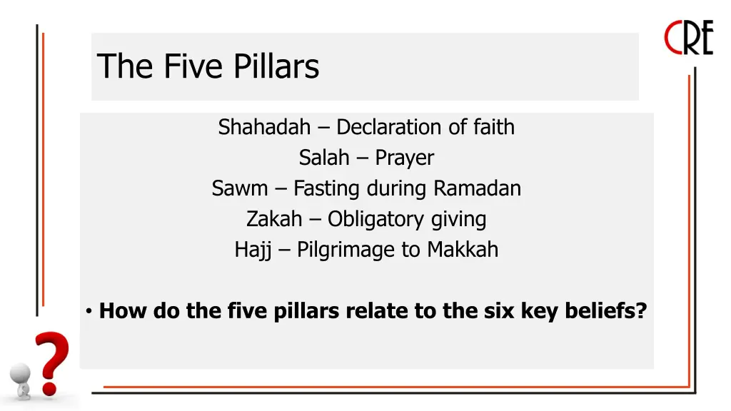 the five pillars 1