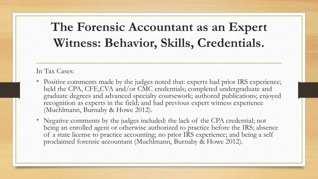 the forensic accountant as an expert witness 3