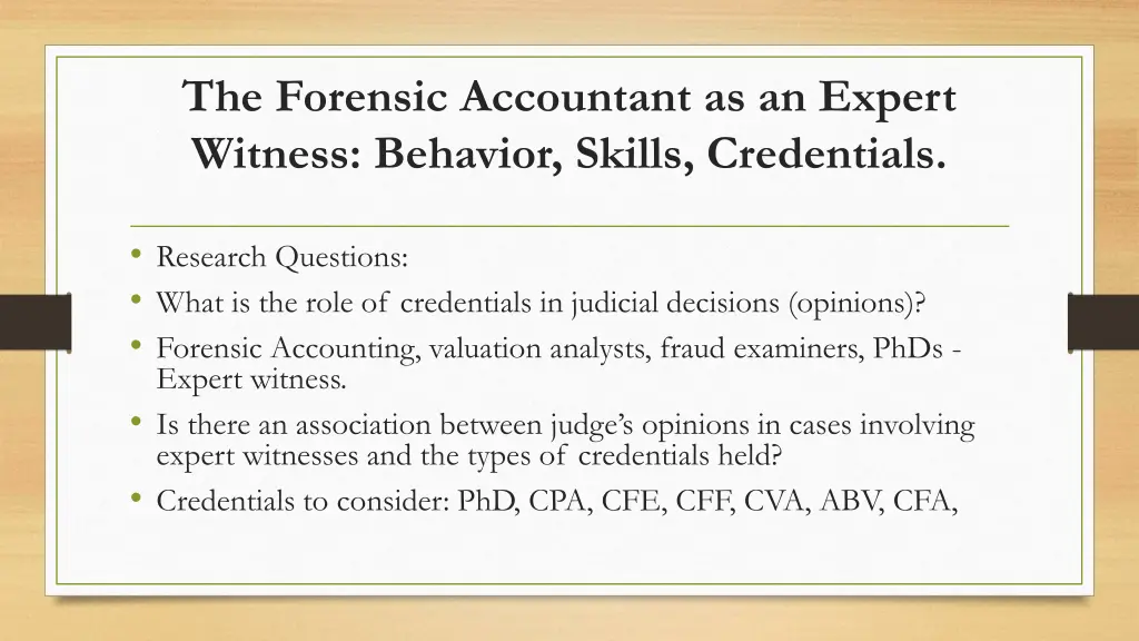 the forensic accountant as an expert witness 4