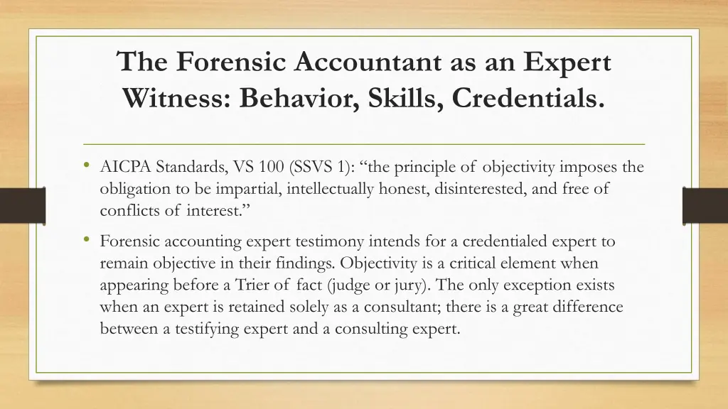 the forensic accountant as an expert witness