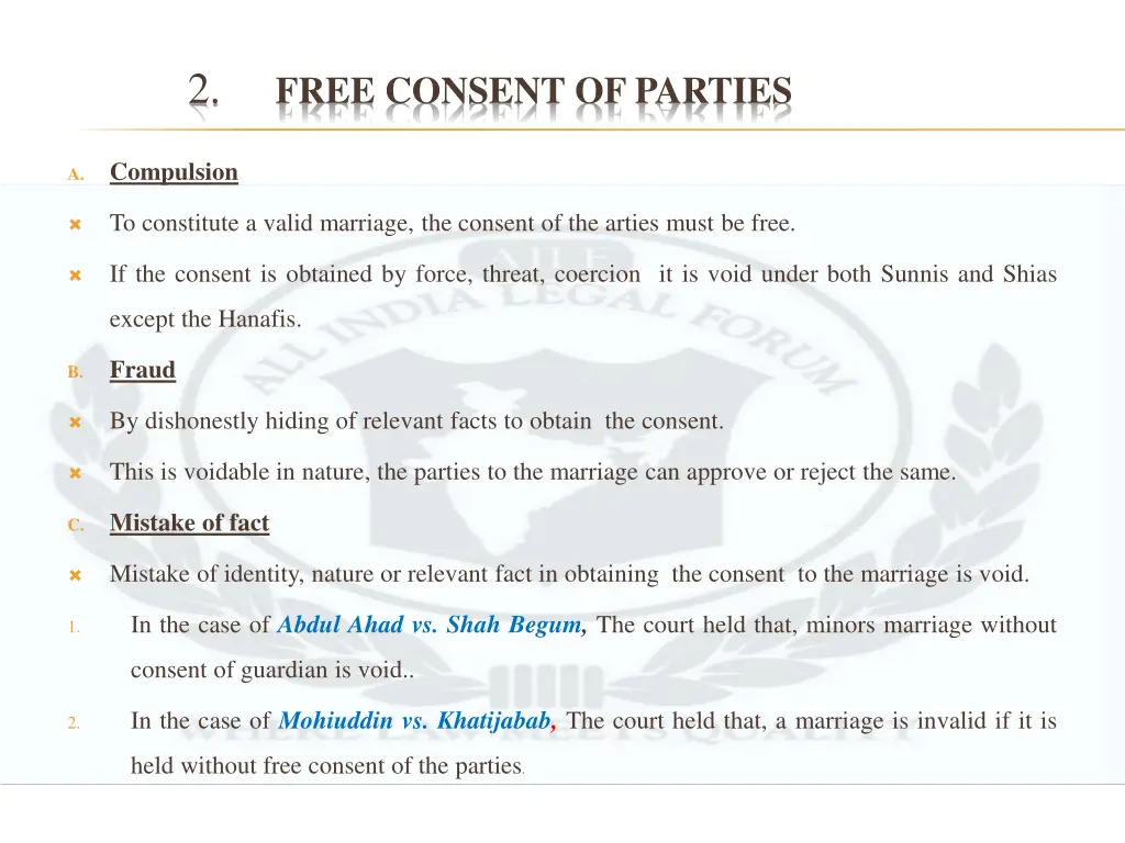 2 free consent of parties