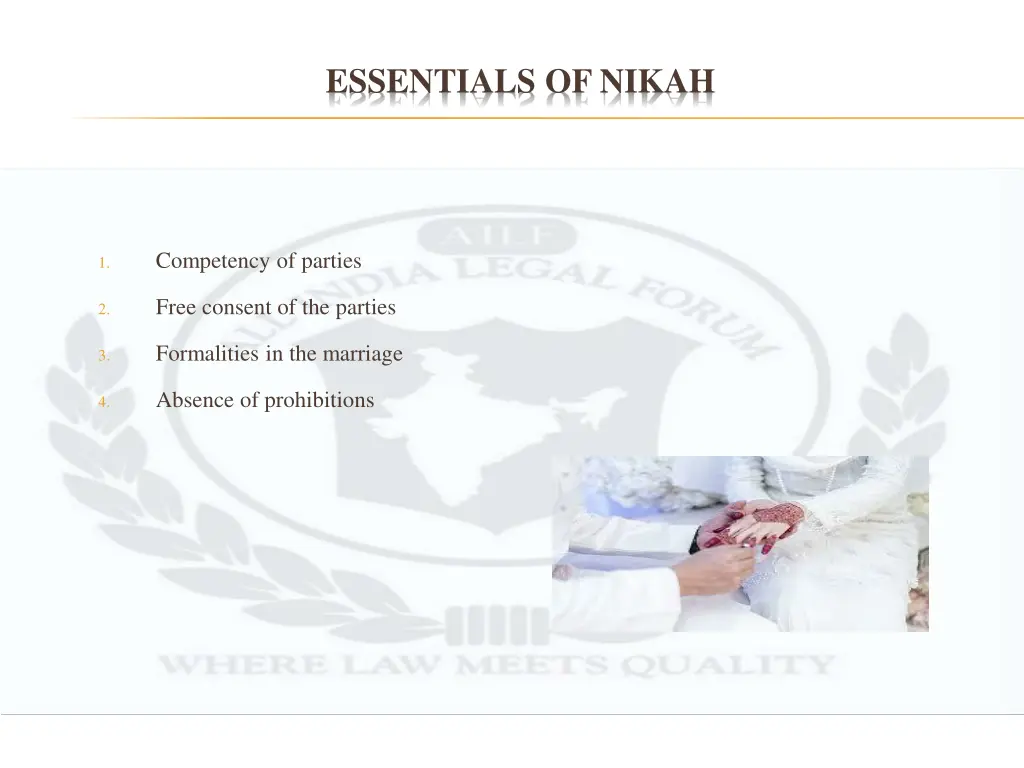 essentials of nikah