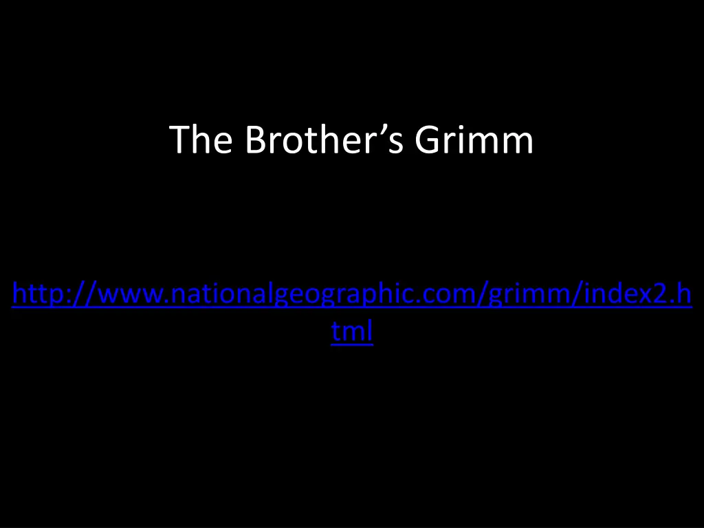 the brother s grimm