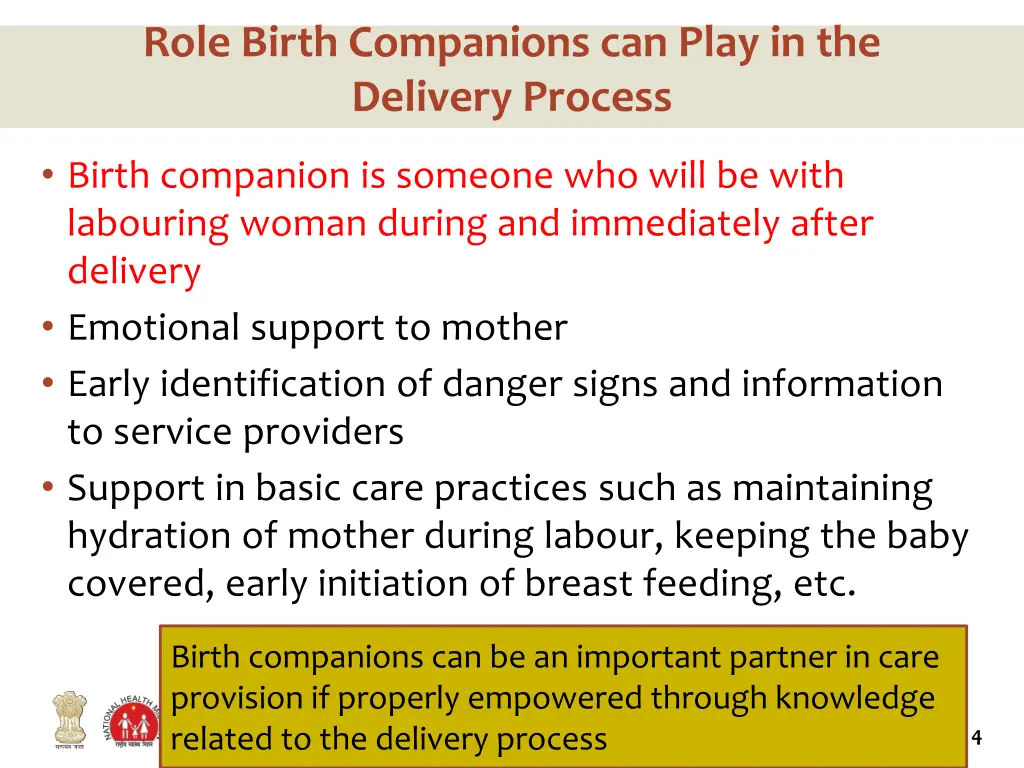 role birth companions can play in the delivery