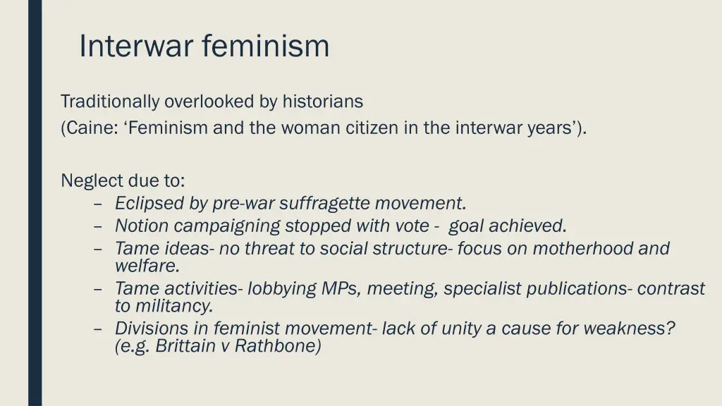 interwar feminism