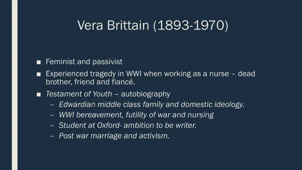 vera brittain 1893 1970