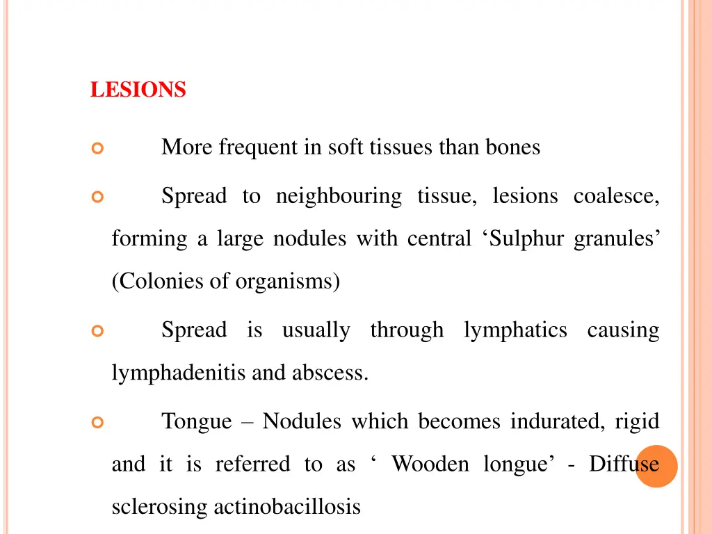 lesions