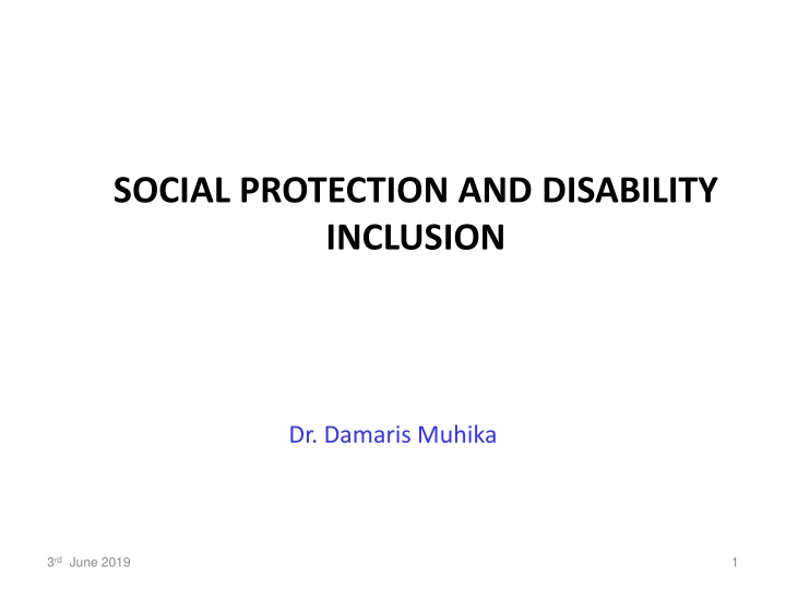 social protection and disability inclusion